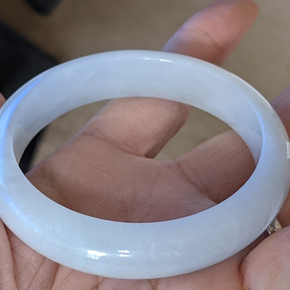 Natural Burma Jadeite Bangle (A) - Picture 8 of 8